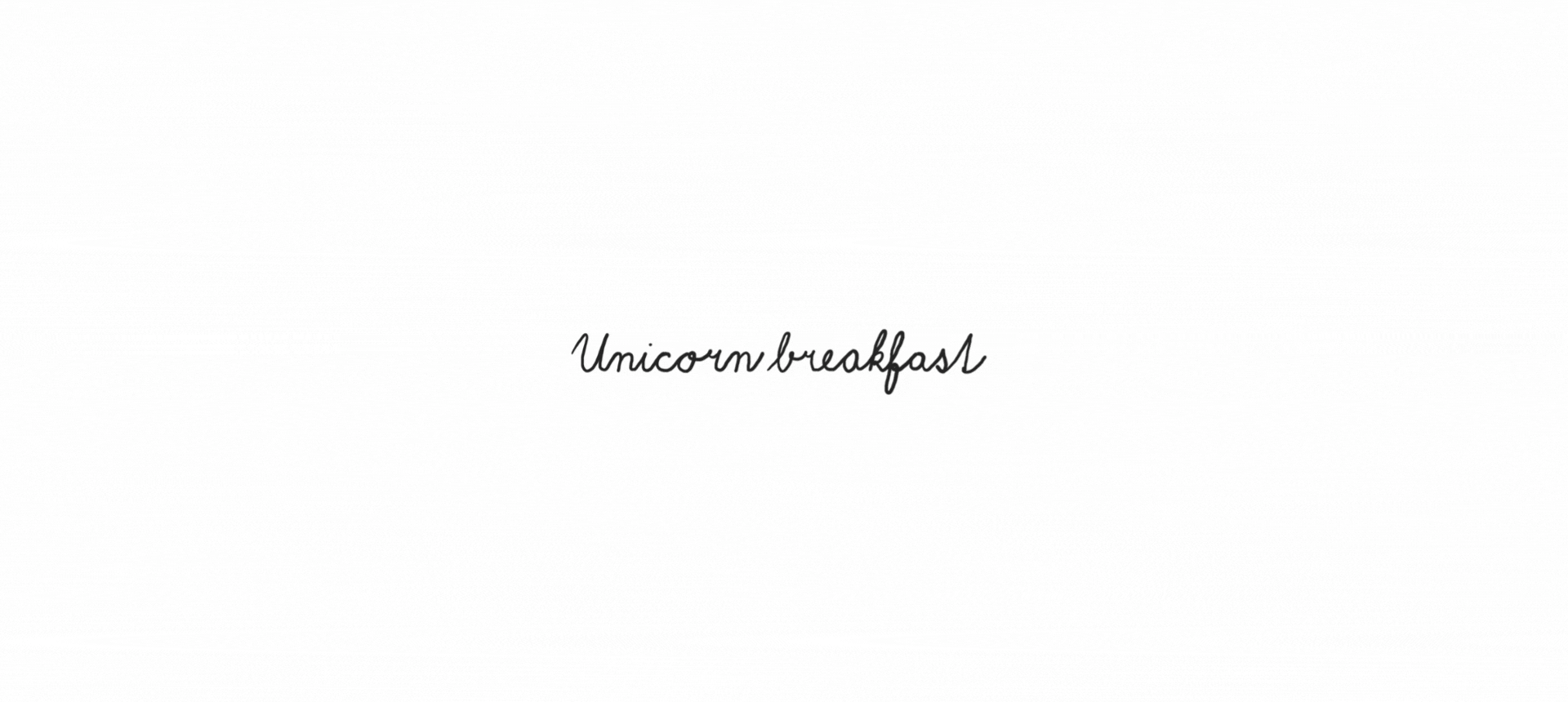 Unicorn breakfast