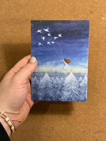 Přáníčko Nech se unést - drobná výrobní vada