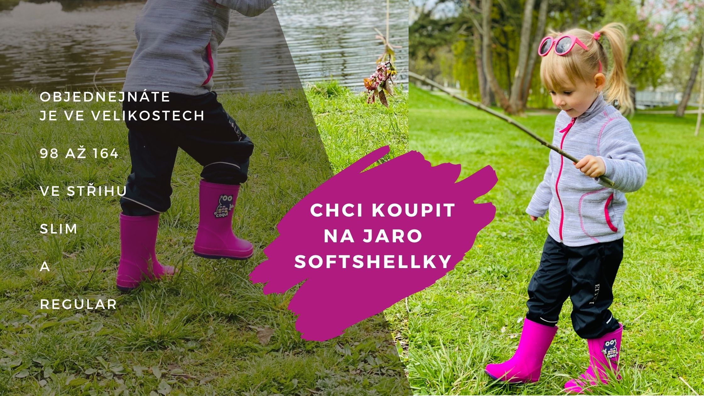 Dětské jarní softshellové kalhoty, ty prostě musíte mít!