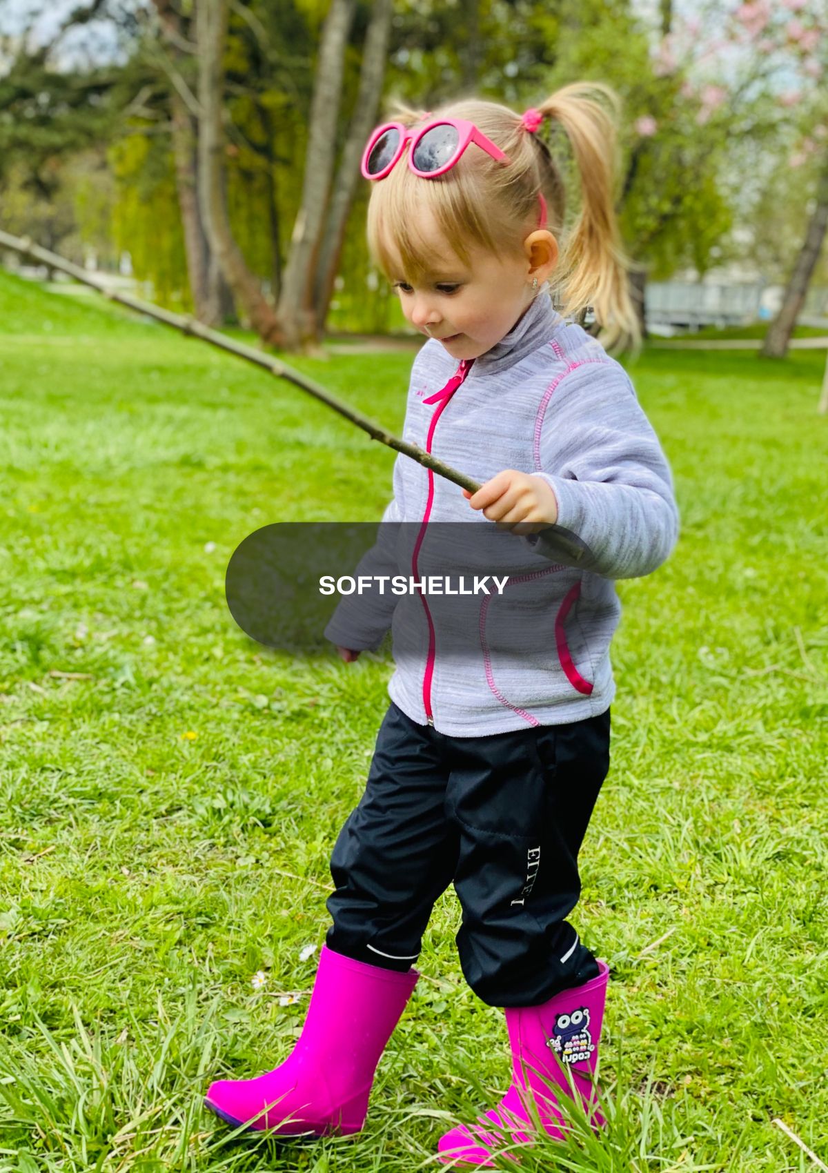 Dětské softshellové kalhoty