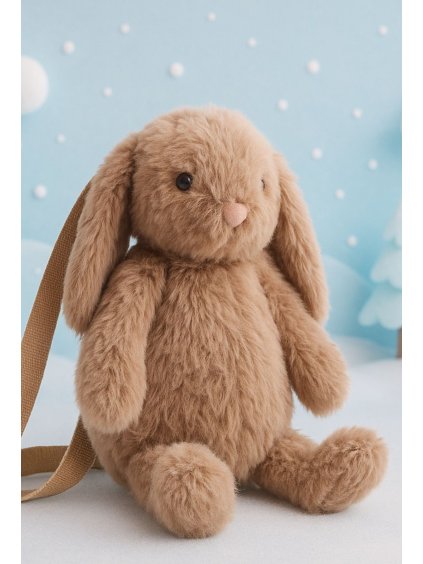 Plyšový batoh Hojdánek béžový