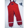 Dětské zimní kalhoty červené na kšandy