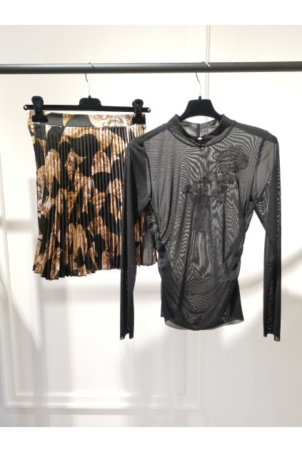 Priehľadný top IMP čierny