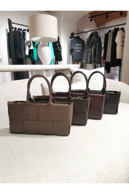 Kožená kabelka TERY capuccino malá