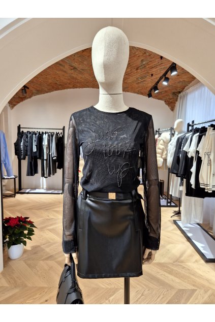 Priehľadný top JUST čireny