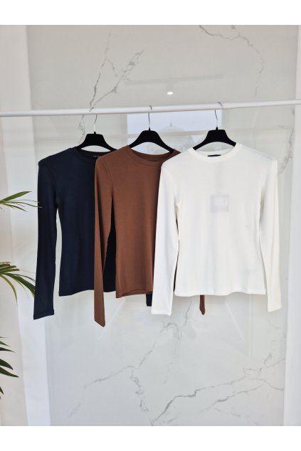 Top s dlhým rukávom hnedý UNI