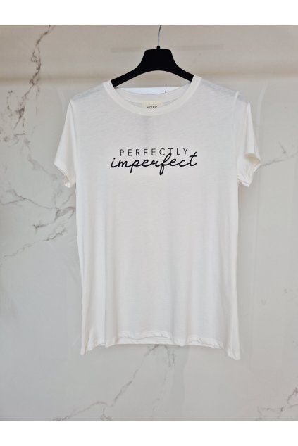 Tričko PERFECTLY IMPERFECT biele UNI