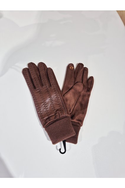 Rukavice tmavo hnedé