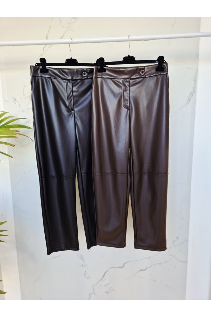 Koženkové nohavice IMP čierne