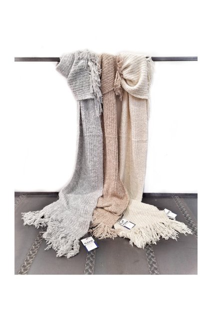 Buckle šál béžový