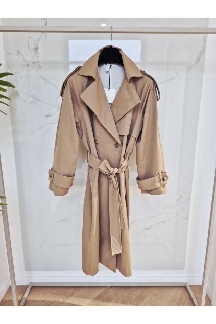 Trench coat hnedý