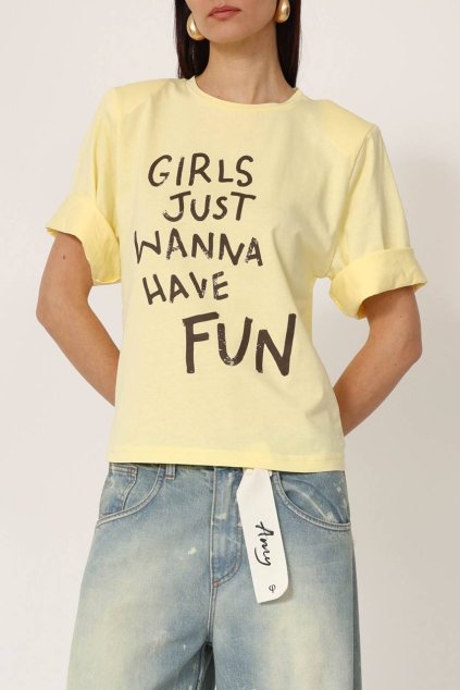 Tričko FUN žlté