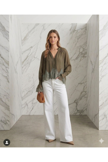 Blúzka LISS khaki UNI
