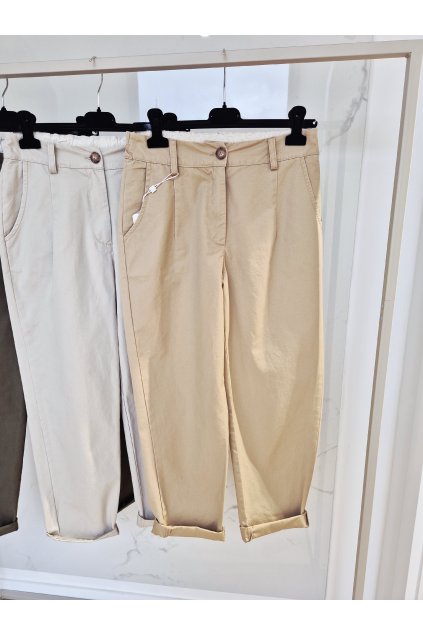 Nohavice AVRIL hnedé