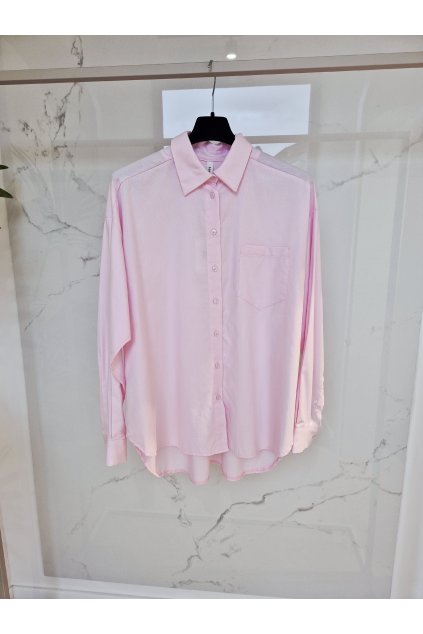 Voľná košeľa ružová UNI