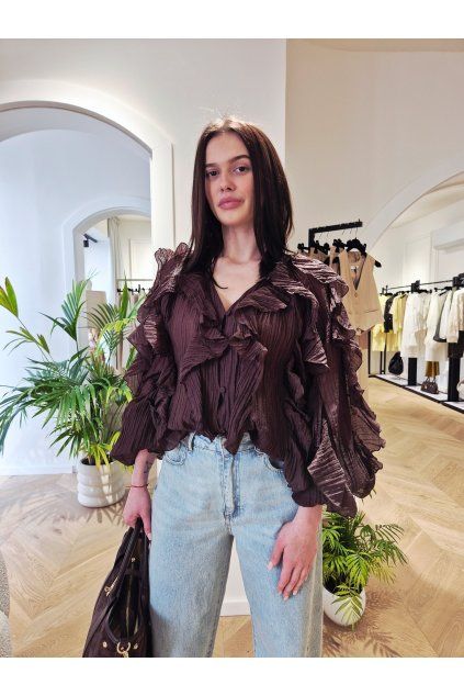 Blúzka JOY hnedá UNI