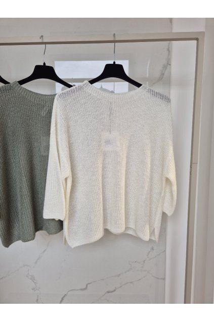 Pulovrík LARIS biely UNI