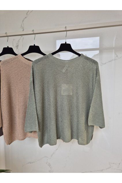 Pulovrík LARIS khaki UNI