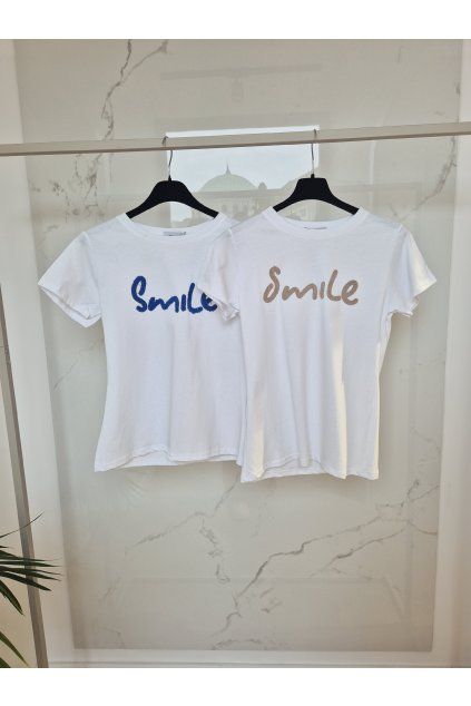 Tričko SMILE modré UNI