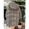 Zimná bunda károvaná