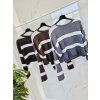 Sveter STRIPES hnedy UNI