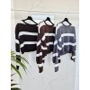 Sveter STRIPES hnedy UNI