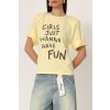 Tričko FUN žlté