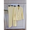 Elegantné nohavice VCL žlté