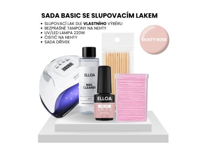 Sada s lampou Dusty Rose