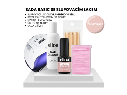 Sada s lampou Dusty Rose