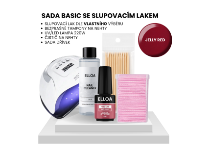 Sada s lampou Jelly Red