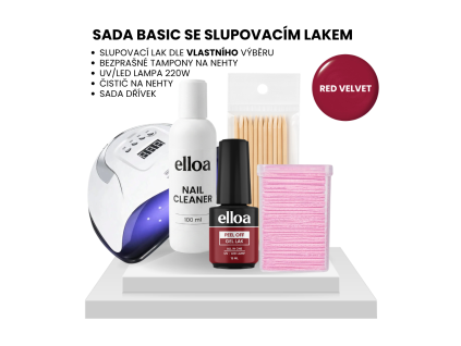 Sada s lampou Red Velvet