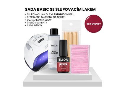 Sada s lampou Red Velvet