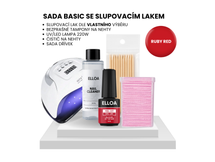 Sada s lampou Ruby Red