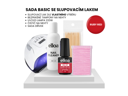Sada s lampou Ruby Red