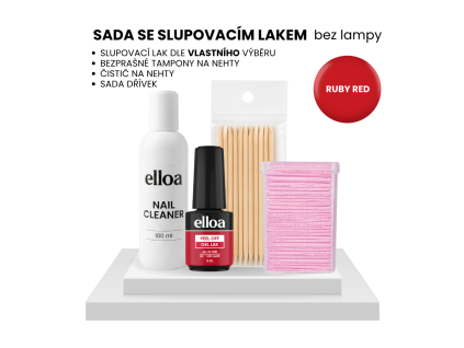 Sada bez lampy Ruby Red