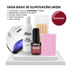 Sada s lampou Burgundy