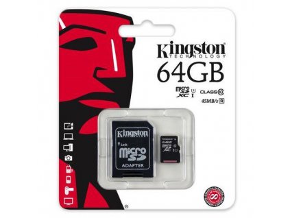 Paměťová karta 64GB microSDXC UHS-I + adaptér