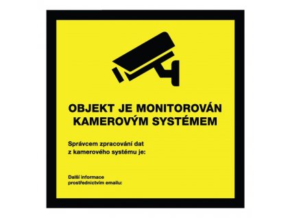 Výstražná samolepka obrázek venkovní kamery