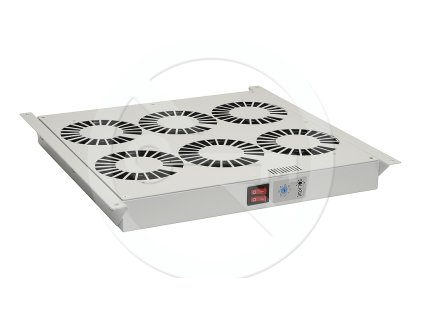 Ventilační jednotka univerzální 6 ventilátorů s termostatem RAL7035 do stropu i do dna VJ-R6