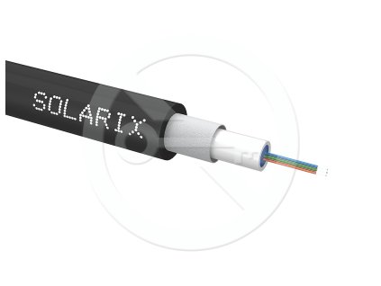 Univerzální kabel CLT Solarix 4vl 50/125, LSOH, OM2, černý, SXKO-CLT-4-OM2-LSOH