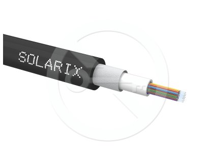 Univerzální kabel CLT Solarix 24vl 50/125 LSOH, OM3, černý, SXKO-CLT-24-OM3-LSOH