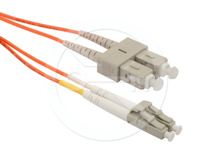 Patch kabel Solarix 50/125 LCpc/SCpc MM OM2 3m duplex SXPC-LC/SC-PC-OM2-3M-D