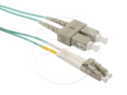 Patch kabel Solarix 50/125 LCpc/SCpc MM OM3 5m duplex SXPC-LC/SC-PC-OM3-5M-D