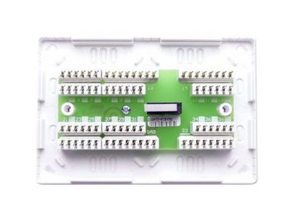 MZ-3 CT Krabice s 38 zařezávacími svorkami, pomocnými propojkami a tamper kontaktem