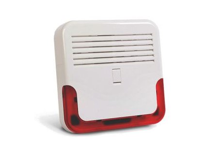 SP-6500 R Venkovní zálohovaná siréna, červená LED signalizace, piezo měnič, vstup…