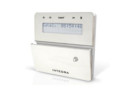 INT-KWRL-SSW Bezdrátová LCD klávesnice s integrovanou čtečkou bezkontaktních ID, 2 zóny…