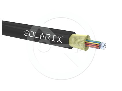DROP1000 kabel Solarix 24vl 9/125, 4,0mm LSOH, černý, SXKO-DROP-24-OS1-LSOH