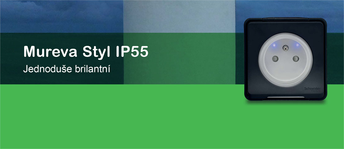 Představení Mureva Styl IP55 Schneider Electric