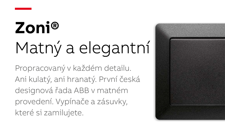 Vypínače a zásuvky Zoni ABB